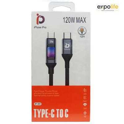 کابل شارژ دو سر تایپ سی مدل iP-101 ای پلاس پرو