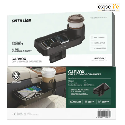 جا لیوانی و نظم دهنده خودرو گرین لاین مدل CARVOX