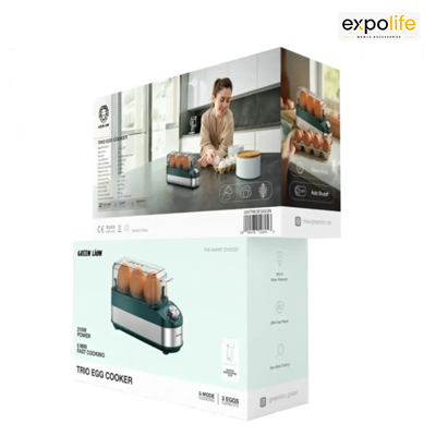 تخم مرغ پز گرین لاین مدل Trio Egg Cooker GNTRIOEGGGN