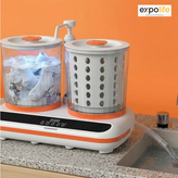 مینی لباسشویی و خشک کن شارژی مدل Launder Twin PDLFSTHP200