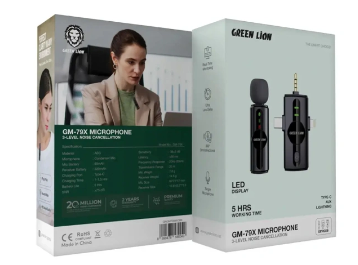 میکروفون ۳ در ۱ یقه ای گرین لاین مدل GM-79X