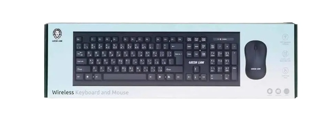 کیبورد و ماوس بیسیم گرین لاین مدل GNWS24GKEYM