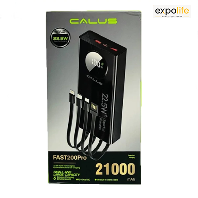 پاوربانک 21000 میلی آمپر کالوس مدل Fast 200 pro