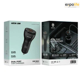شارژر فندکی دو پورت Dual Port Car Charger 50W (PD 30W + QC 20W) گرین لاین